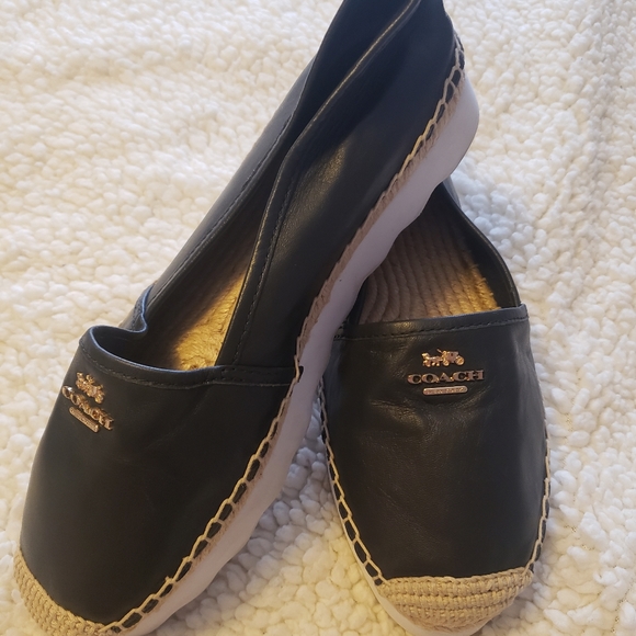 Navy Blue Rye Espadrille Slip On Sneakers - Picture 2 of 3